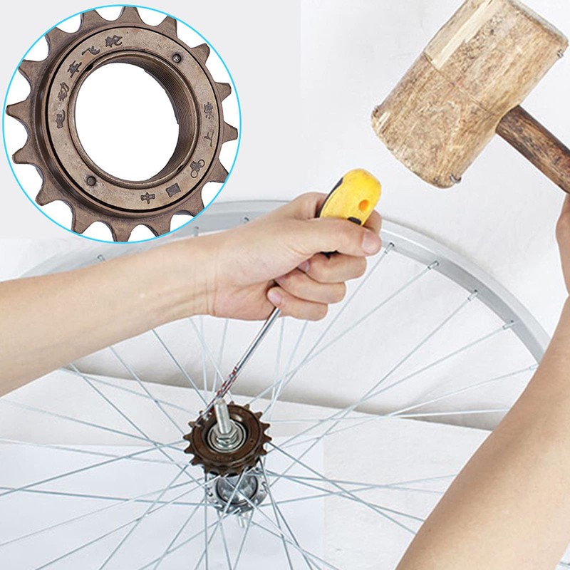 Bicycle Fixed Sprocket, 16 Teeth Bicycle Sprocket, Durable Freewheel Cassette