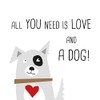 20 Napkins Love and Dogs | Table Decoration | Decoupage