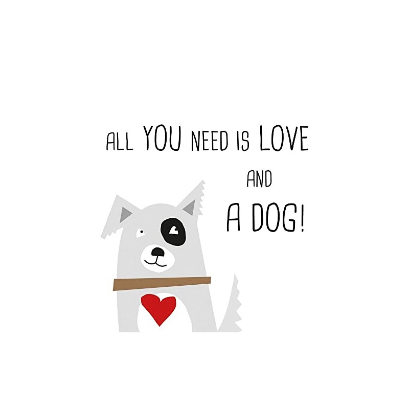 20 Napkins Love and Dogs | Table Decoration | Decoupage
