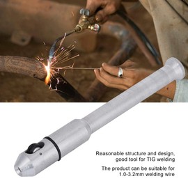 Tig-Pen Welding,TIG Welding Finger Feeder Rod Holder Pen Filler Metal Wire Pen Silver White Alloy for 1.0-3.2mm Welder Equipment Accessories