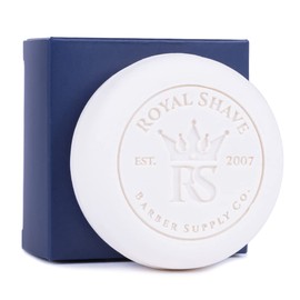 Royal Shave Premium Hard Shaving Soap Puck Refill, Lemon Sandalwood Scent- 3.5oz