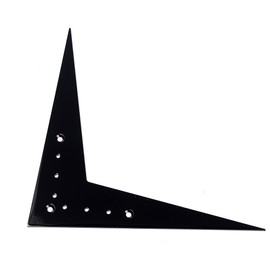 Alnicov Large 6 String Flying V Style Guitar Bridge Tailpiece Compatible for Flying V Guitar Parts Accessories (Black)