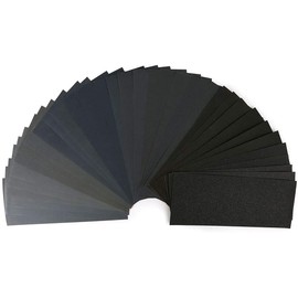 Funshare Sandpaper Water Resistant Paper, 36 Count (120, 180, 240, 400, 600, 1500, 800, 1000, 1200, 1500, 2000, 2500, 3000, 3000)