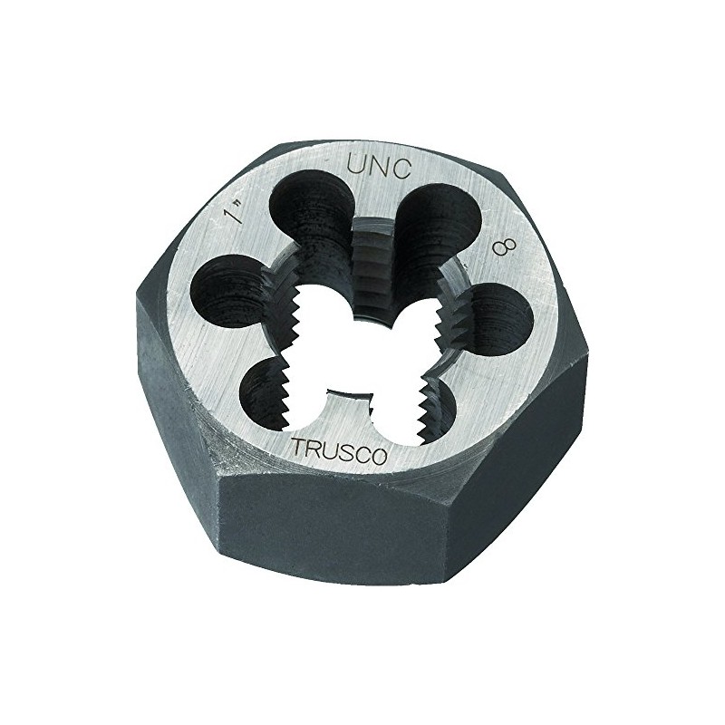 TRUSCO TD6-1UNC8 Hexagon Saraenat Dice UNC1-8
