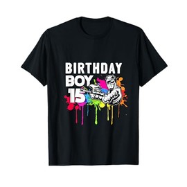 15 Years Paintballer Gift 15th Birthday Paintball T-Shirt
