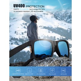 KALIYADI Mens-Sunglasses Polarized Sunglasses Men: Classic Sunglasses for men with UV Protection Driving Fishing Golf