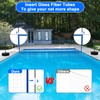 Alpcouts Pool Volleyball Net Set with Lights, Solar Powered Portable