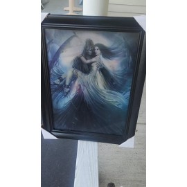 Unbranded 3d changing picture Grim Reaper Bride, 3 images in 1!! 15.5"x11.5"