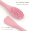 Jaasuee Silicone Face Mask Applicator: 2-Pack Facial Brushes for Mud,