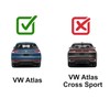 2M PLASTIC Rear Wiper Arm & Blade For VW Atlas