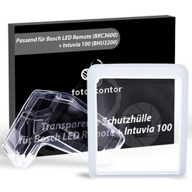 foto-kontor Protective Covers Set of 2 Compatible with Bosch Intuvia 100 (BHU3200) and Bosch LED Remote (BRC3600) Clear Case E-Bike Bicycle Display Control Unit Protection Against Water and Dirt