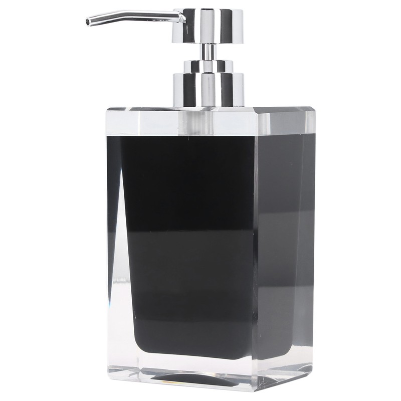 Hand Soap Dispenser Press Design Black Simple Fine Details Foaming