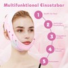 VEGCOO Double Chin Reducer, Reusable V-Shaped Mask, Facelift Mask, Chin