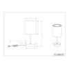 lightling Barto Table Lamp, Diameter 28 cm, Height: 12 cm,