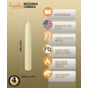 Hyoola 6" Beeswax Taper Candles 12 Pack - Handmade, All