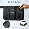 MOODKEY Tool Apron, 12.9x9Inch Garden Apron Adjustable Belt Utility Waist