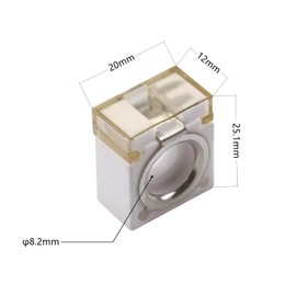 VOZINMOST 58V HABF Rated Battery Fuse 125A Terminal HABF Fuse 125A for Protection of Automobiles RVs Cranes Ships Charging Piles (Pack of 2)