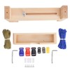 Harmless Simple Woven Umbrella Rope Paracord Bracelet Wooden Frame DIY