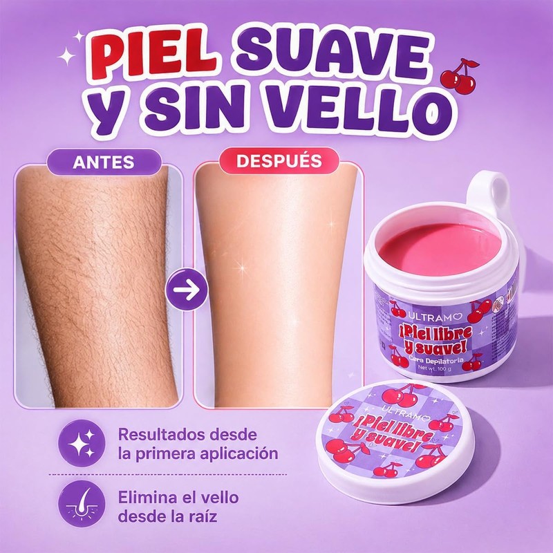 ULTRAMO Cera Depilatoria Suave Depilacion Sin Dolor