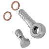 Brake Banjo Bolt M10x1.0 to 1/4 in Brake Line Banjo