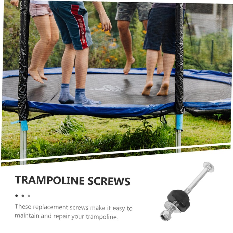 Kisangel Heavy Duty Trampoline Screws 15 Pack Fit for Indoor/Outdoor