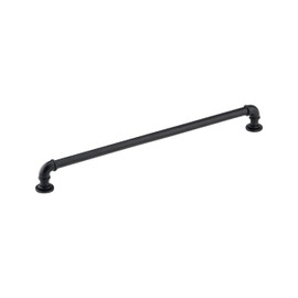 Rok 5 Pack Hardware Matte Black Industrial Pipe Style 12-5/8" (320mm) Center, 13-1/2 Inch Length, Black Kitchen Hardware for Cabinets, Farmhouse Hardware Kitchen Pull/Handle, P9022320MB