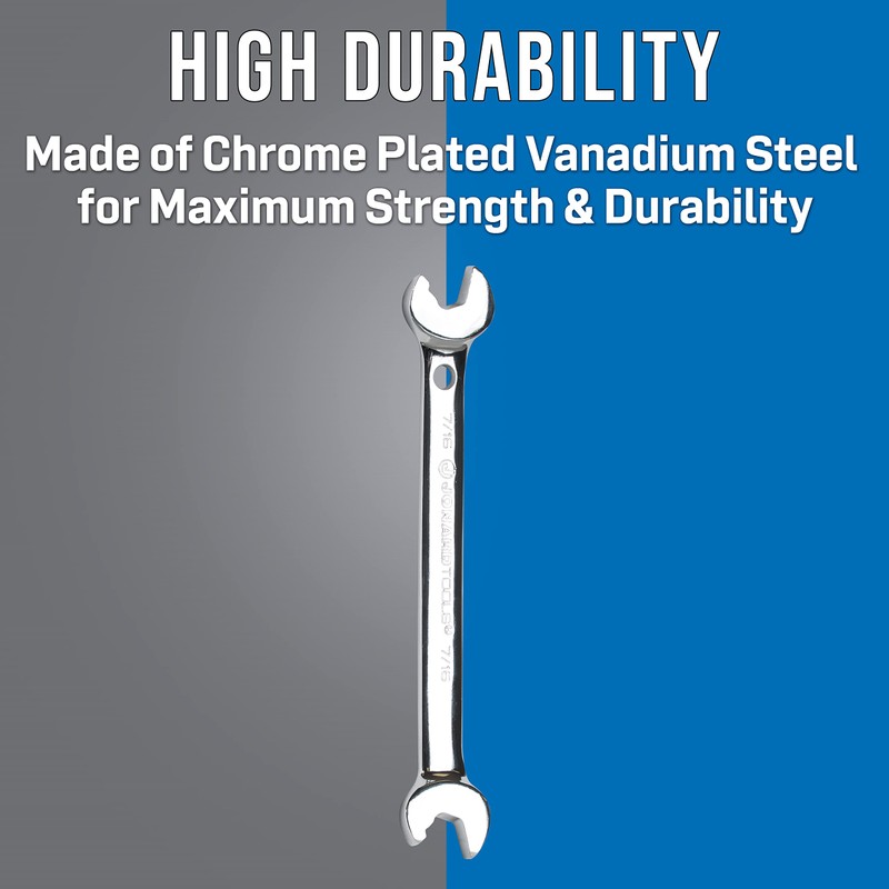 Jonard Tools ASW-716, Double Ended Speed Wrench, Angled Head, 7/16"