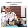 Brightech LightView Pro Flex 2 in 1 Magnifying Desk Lamp,