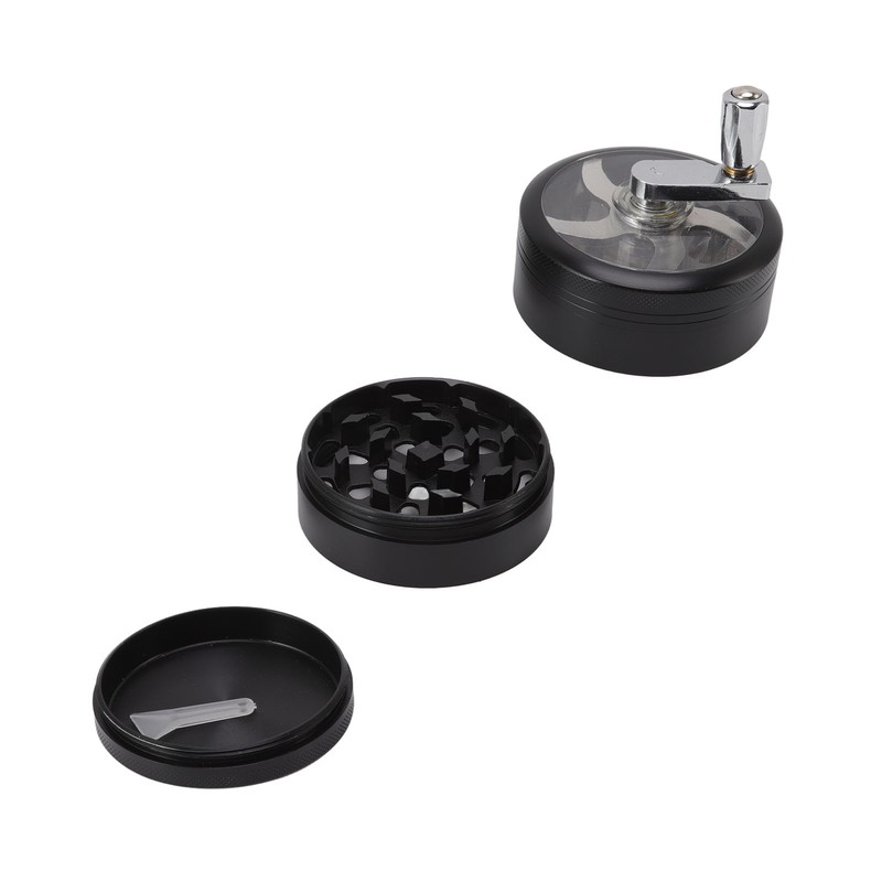 4 Layers Hand Crank Spices Grinder Zinc Alloy 60mm Manual