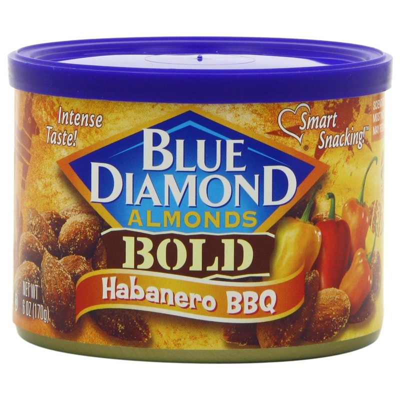 Blue Diamond Almonds Habanero BBQ Flavored Snack Nuts, 6 Oz