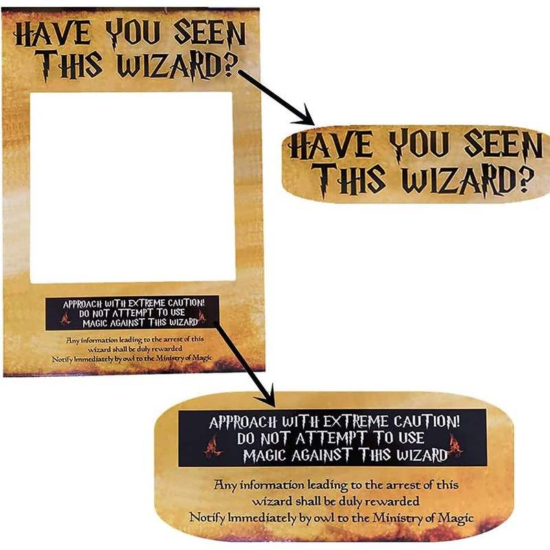 JeVenis Have You Seen This Wizard Photo Booth Prop Magician