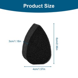 ZOKJSW, hohe Dichte, für Kunst und Körperfarbe (10 Stück), Schwarze Schwämme, Gesichtsbemalungsschwämme