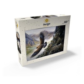 MyPuzzle Golden Eagle Soaring Over Mountain Nest - Premium 500 Piece Jigsaw Puzzle for Adults