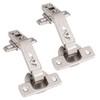 Ilyapa Corner Cabinet Hinges Satin Nickel, 2 Pack - Self
