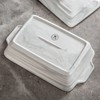 MALACASA Large Casserole Dish with Lid, 4.4 Quart Ceramic Baking