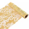 Table Runner 28cm x 5M Gold Metallic Table Runner, Sparkling