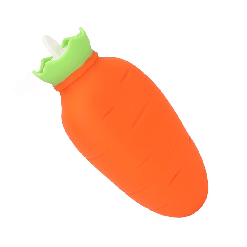 Carrot Hot Water Bottle Cute Silicone Microwaveable Anti Leakage Handheld
