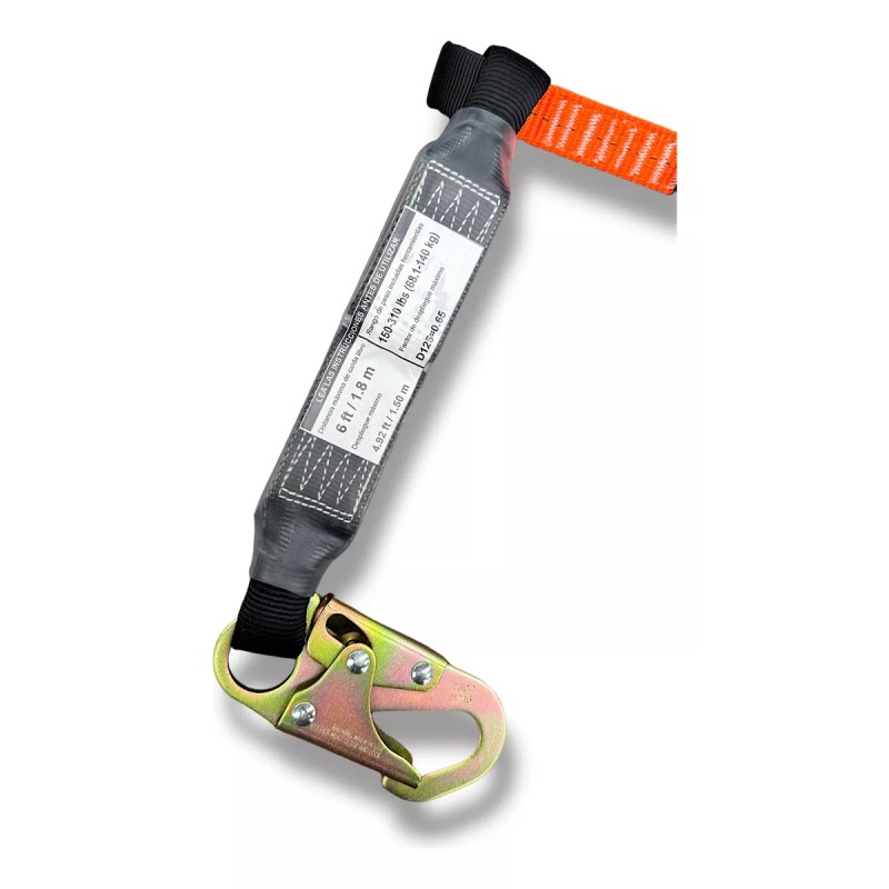 Jostein Cable Línea De Vida Dos Ganchos Amortiguador Contra Caídas