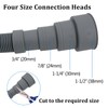 AcbbMNS 6.56 Feet (2M) Washing Machine Drain Hose Extension Kit,