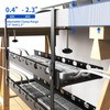 31Inch Extendable Under Desk Cable Management Tray Multi-Model Metal Cable