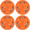 Dirt Defender Vented Wheel Covers Orange 4 Pack
