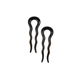 Good Hair Days- Wave Hairpin for Hair Craft Hair Beading Bridal Hair Pins Bridal Hair Accessories Special Occasion Hair Accessories Daily Hair Accessories Made in USA(2 Hairpins, Shell, 3 1/4" Long)