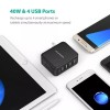 RAVPower 40W 4-Port USB Wall Charger 8A w Fast Charger