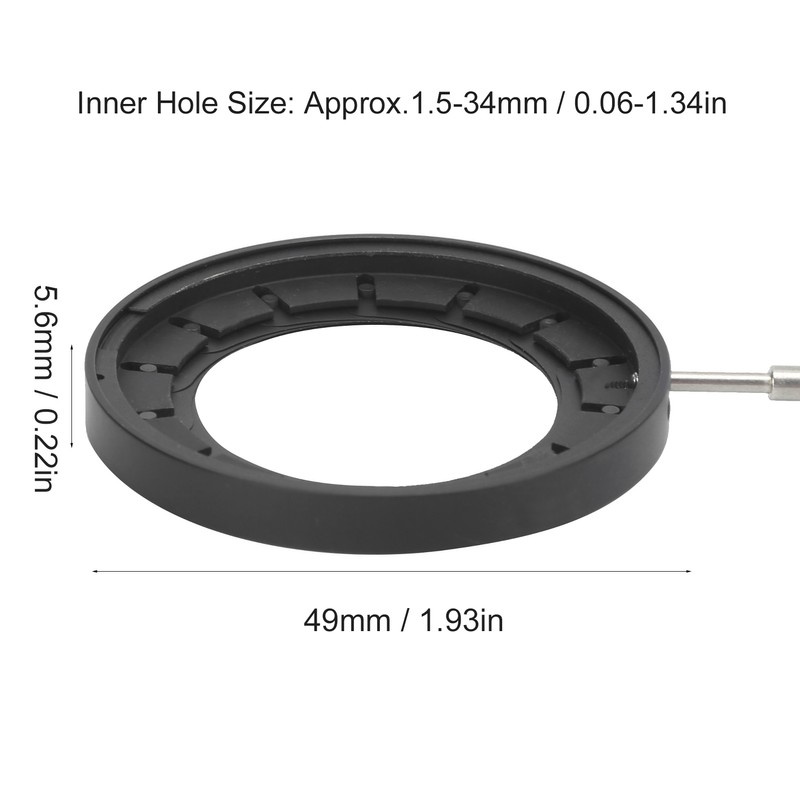 SK34 Adjustable Iris Aperture Diaphragm Module Condensor Optical Diaphragm for