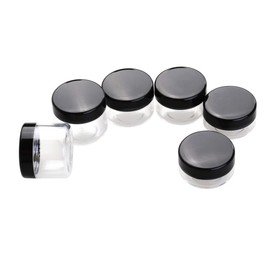 6 Piezas Tarros Tapa de Plástico Contenedores para Muestras de Cosméticos 10 15 y 20 G para Sombras de Ojos Bálsamos Viaje