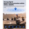 ILM Motorcycle Bluetooth Headset Helmet Communication System 2100M Intercom IP67