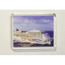 REFRIGERATOR MAGNET NORWEGIAN PRIDE OF AMERICA CRUISE SHIP - 3.5”x 3”