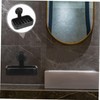 IWOWHERO Suction Cup Soap Dish Holder Black Suction for Shower
