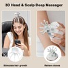 Electric Head Scalp Massager with 3 Kneading Modes, 360 Degree