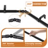 TONIAL Corner Window Curtain Rods, 36-72 Inch Center Rod for